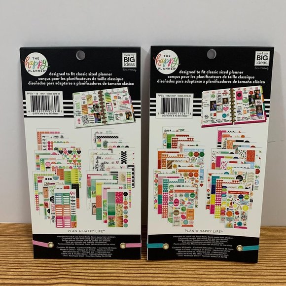 The Happy Planner Sticker Books Watercolor And Holidays Lot Of 2 - Picture 9 of 14